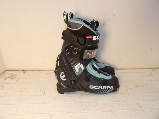 Womens Scarpa F1 Boa Size 25.5 AT Boots - Blue