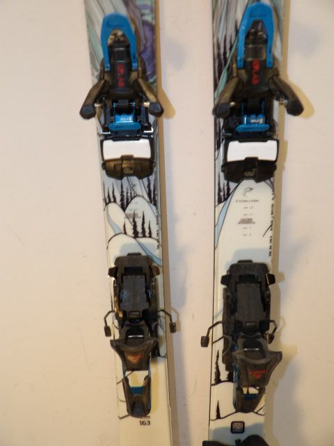 Youth Atomic Bent Chetler w/ S/Lab Shift Size 163cm AT Skis - Brown / White