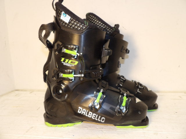 Mens Dalbello DS Size 28.5 Downhill Boots - Black / Green