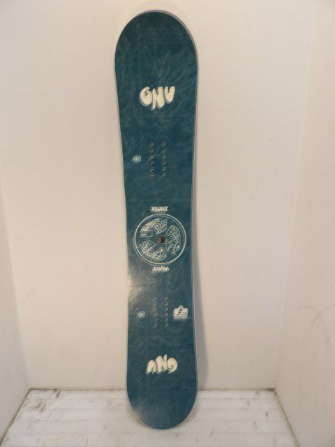 Women's Gnu Velvet Size 143cm Snowboard - Blue / White