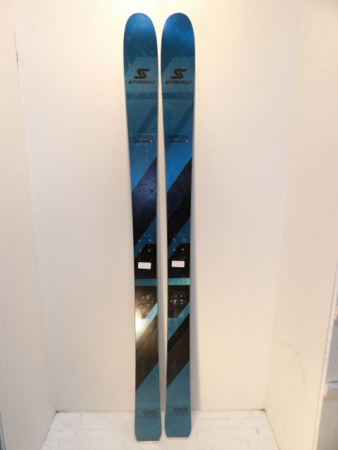 Mens Stockli SR 95 Size 175cm Downhill Skis - Blue / Black