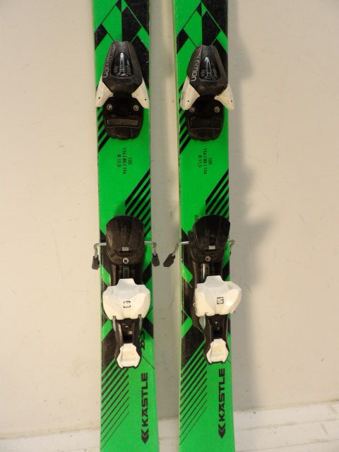 Youth Kastle Size 135cm Kids Skis - Green