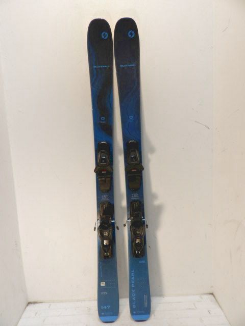 Womens Blizzard Black Pearl w/ M10 Size 147cm Downhill Skis - Blue