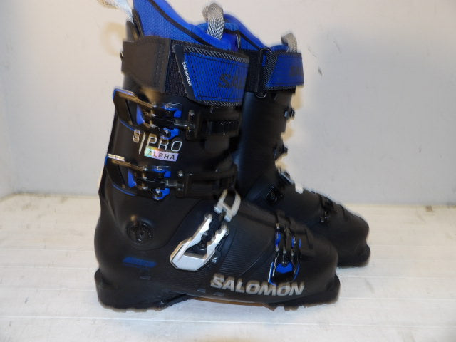 Mens Salomon S Pro Alpha Size 26.5 Downhill Boots - Black / Blue - GW