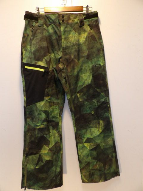 Mens Oakley Size Medium Green Pants - Green