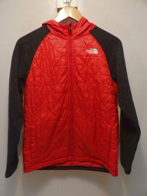 Youth North Face Large Red Jacket - Red / Black