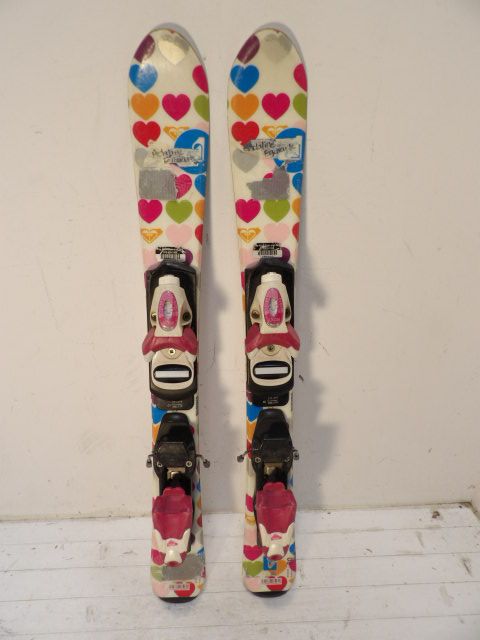 Youth Roxy Size 80cm Kids Skis - White / Hearts