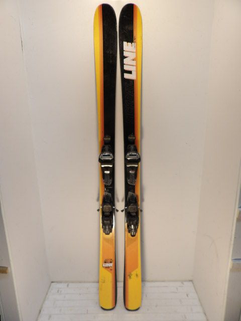 Mens Line Sick Day w/ Griffon Size 179cm Downhill Skis - Orange / Black