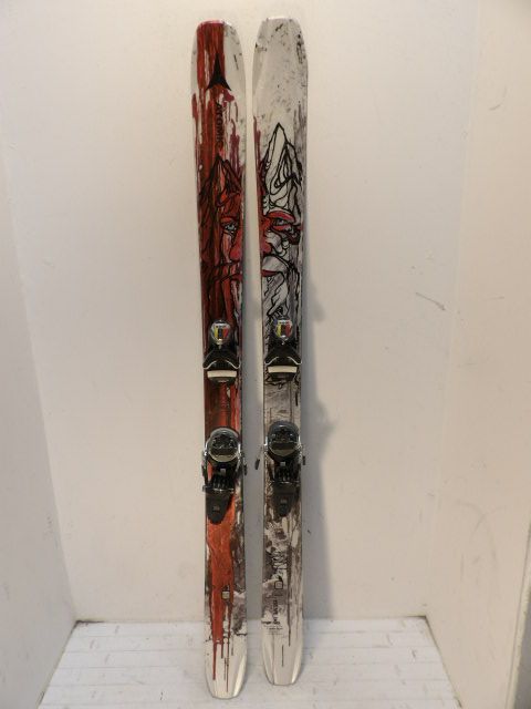 Mens Atomic Bent 90 w/ Look Pivot Size 157cm Downhill Skis - Grey / Red