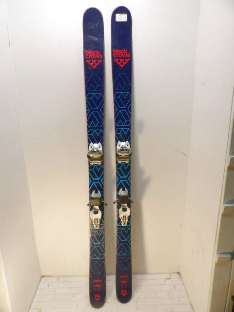 Men's black crows captis w/ Griffon Size 178cm Downhill Skis - Blue / Orange