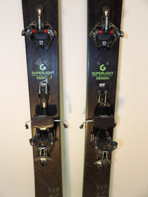 Mens Head Kore 105 w/ Marker S works Size 180cm AT Skis - Black