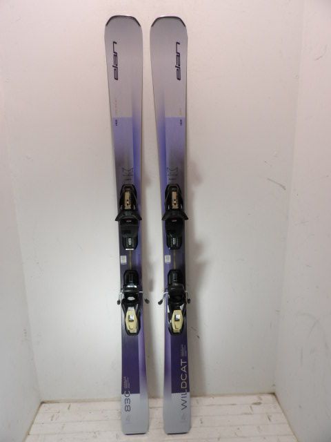 Womens Elan Wildcat 83 w/ EL 9 Size 152cm Downhill Skis - Lavender