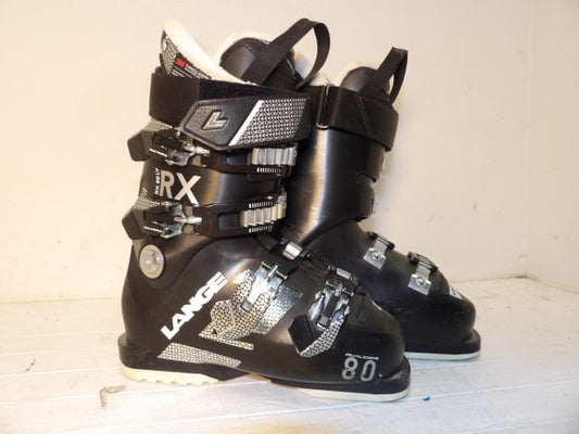 Womens Lange RX 80 LV Size 22.5 Downhill Boots - Black