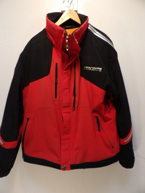 Men's Descente Size XL Red Jacket - Red / Black