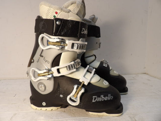 Womens Dalbello Kyra Size 25.5 Downhill Boots - Black / White / Grey