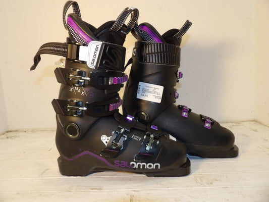 Womens Salomon X Max 120 W  Size 25.5 Downhill Boots - Black / Purple