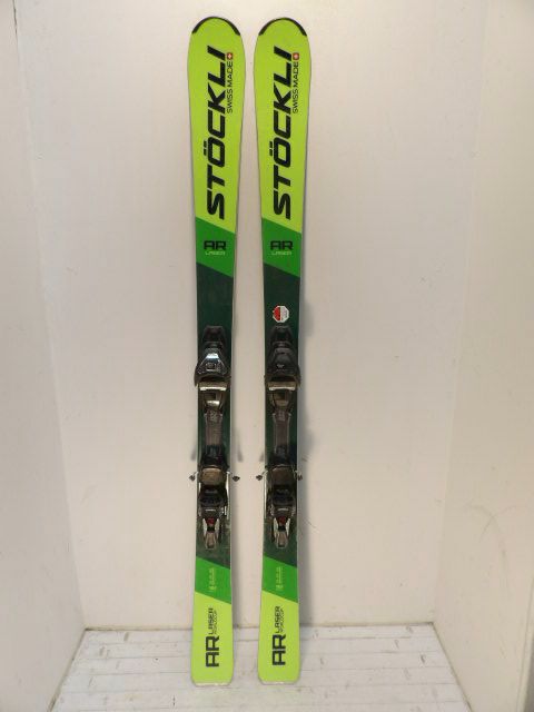 Mens Stockli AR Laser w/ Marker Size 161cm Downhill Skis - Green