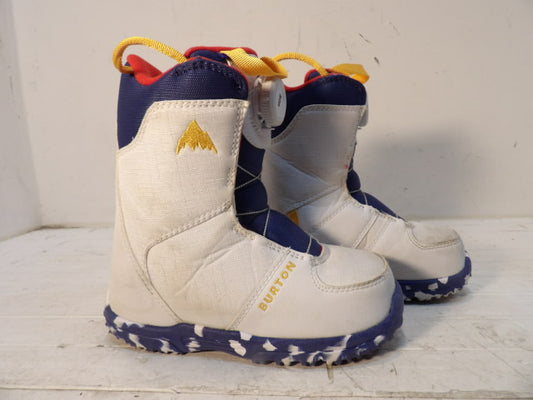 Youth Burton Grom Size 2K Boots - White