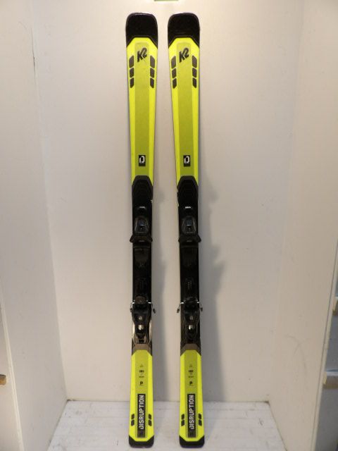 Mens K2 Disruption w/ M 11 GW Size 177cm Downhill Skis - Yellow / Black