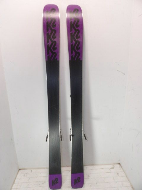 Womens K2 Mindbende 88 w/ Salomon Size 149cm Downhill Skis - Purple / Black