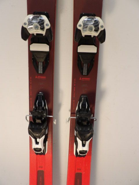 Mens Atomic Vantage 97 w/ Warden Size 172cm Downhill Skis - Red