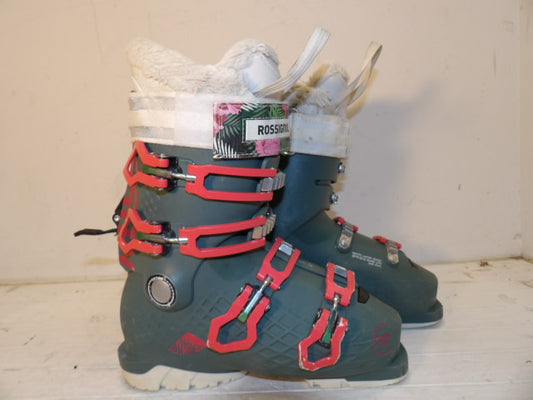 Womens Rossignol Alltrack Size 23.5 Downhill Boots - Blue / Red