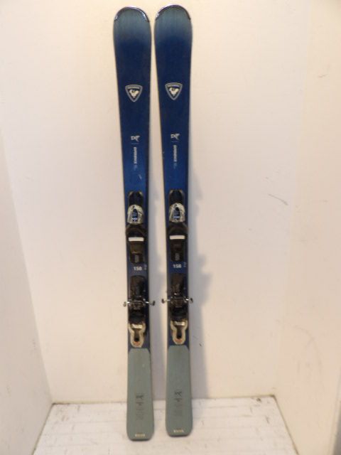 Womens Rossignol Exp 82w/ Look Size 158cm Downhill Skis - Blue