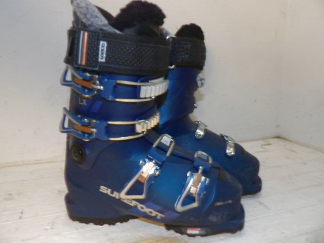Womens Lange LX 95 Size 25.5 Wide Downhill Boots - Blue