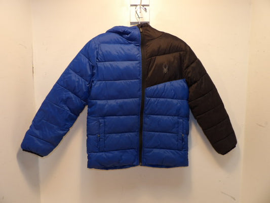 Youth Spyder Blue Large Puffy Jacket