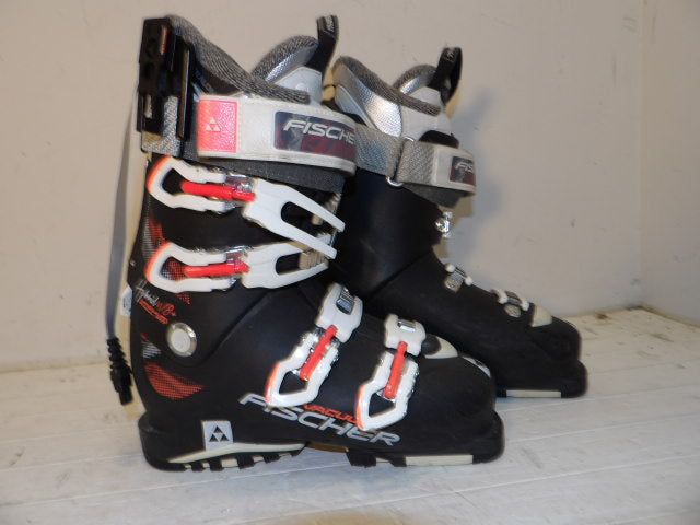 Womens Fischer Hybrid W8 Size 24.5 Downhill Boots - Black