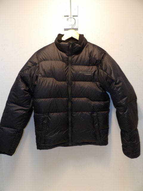 Mens Columbia Size Medium Black Puffy Jacket - Black