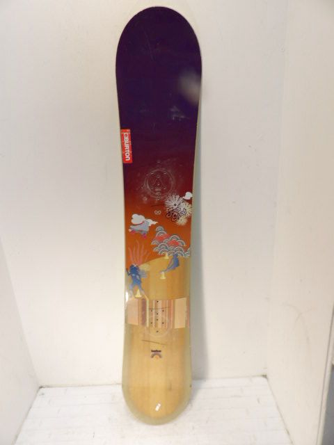 Women's Burton Feelgood Size 149cm Snowboard - Wood / Purple