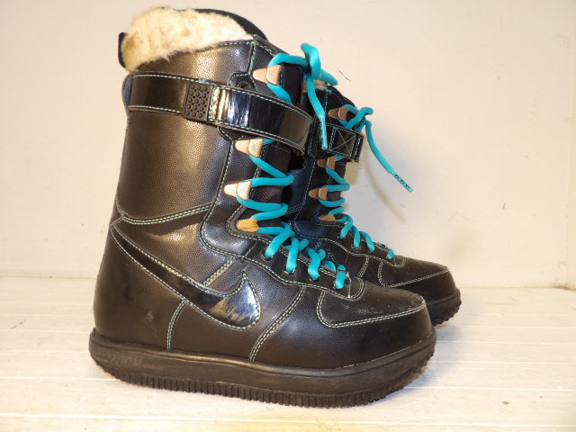 Women's Nike Zoom Force 1 Size 7.0 Boots - Black / Blue