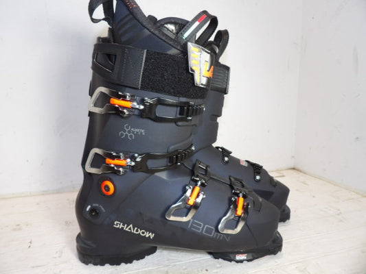 Mens Lange Shadow 130 Size 28.5 Downhill Boots - Black / Orange