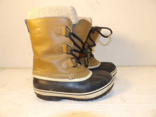 Youth Sorel Snow Boots - Size 1.0 - Tan