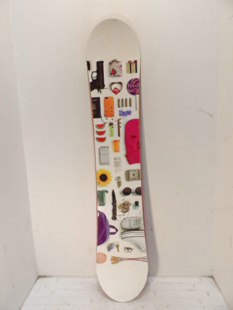 Women's Ride OMG Size 144cm Snowboard - White