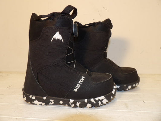 Youth Burton Grom Size 3K Boots - Black