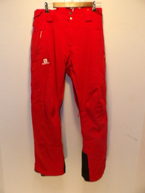 Mens Salomon Size Medium Red Pants - Red