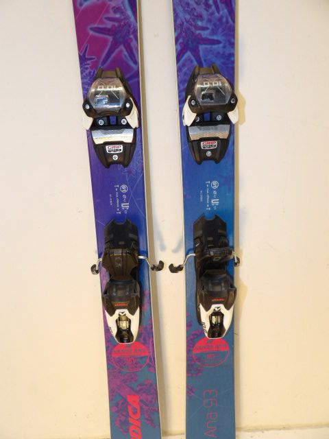 Womens Nordica Santa Ana w/ Marker 11 GW Size 161cm Downhill Skis - Blue / Pink