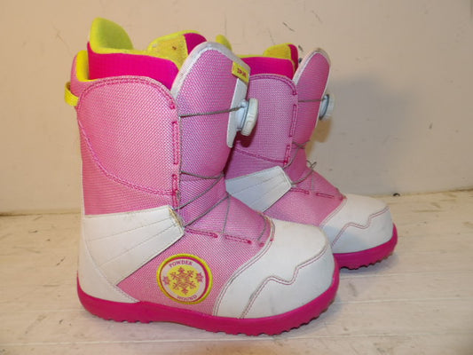 Youth Burton Zipline BOA Size 6K Boots - Pink / White