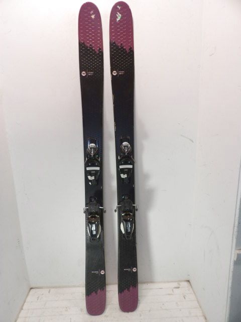 Womens Rossignol Sky 7 w/ Look Size 164cm Downhill Skis - Black / Purple