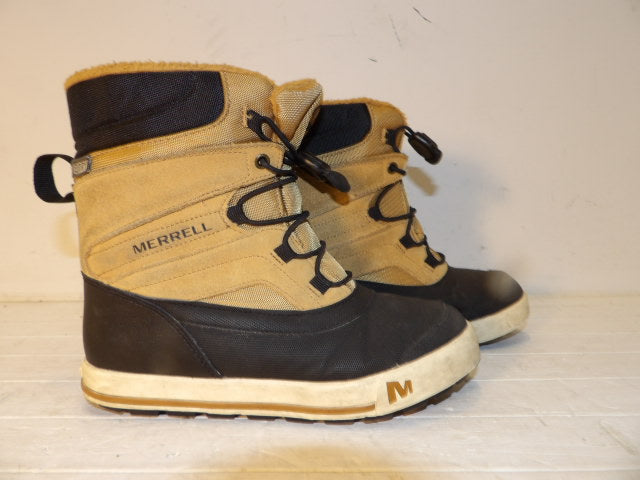 Youth Merrell Snow Boots - Size 3.0 - Tan