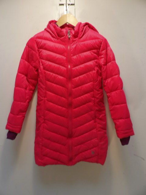 Youth Spyder Puffy Long Medium Pink Jacket - Pink