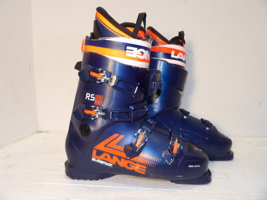 Mens Lange RS 130 Size 30.5 Downhill Boots - Blue