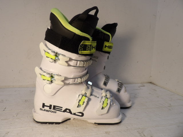 Youth Head Size 25.5 Raptor 65 Kids Boots - White / Yellow