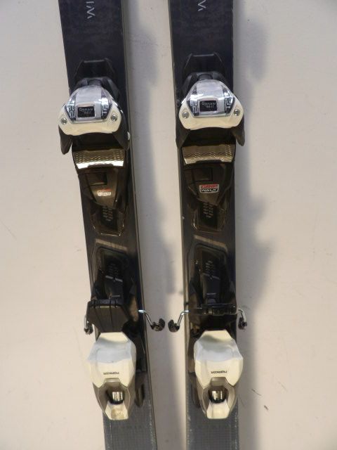 Womens Nordica Wild Belles 78 w/ Marker Size 162cm Downhill Skis - Black / Blue