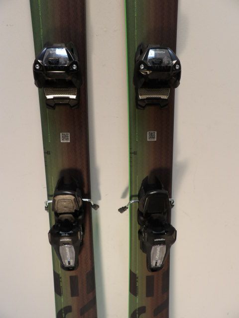 Mens Head Kore 105 w/ Griffon Size 177cm Downhill Skis - Green / Brown