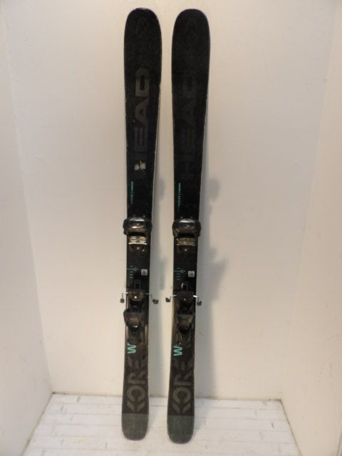 Womens Head Kore 87 w/ Attack  Size 153cm Downhill Skis - Black