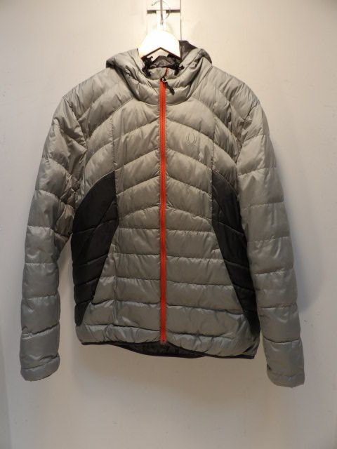 Mens Spyder Size XL Gray Puffy Jacket - Grey