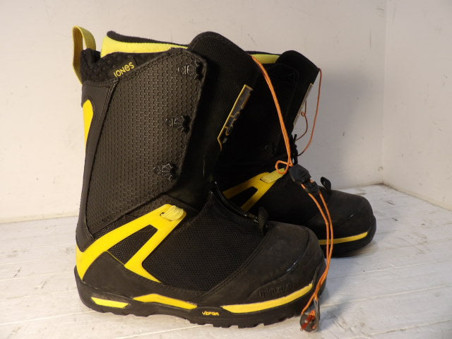 Men's 32 Jeremy Jones Size 8.0 Boots - Yellow / Black
